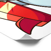 Surfbretthai Poster (Ecke)