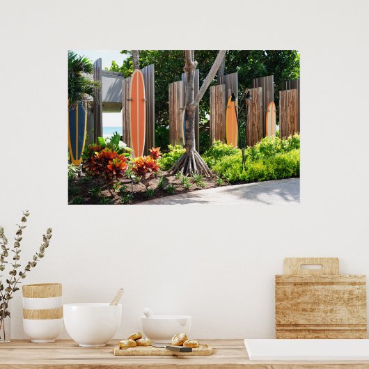 Surfbrettplakat Poster (Küche)