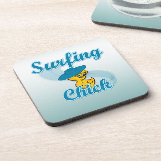 Surfchick #3 getränkeuntersetzer (Linke Seite)