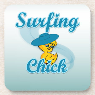 Surfchick #3 getränkeuntersetzer