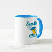 Surfchick #3 tasse (VorderseiteRechts)