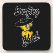 Surfchick #4 getränkeuntersetzer (Vorderseite)