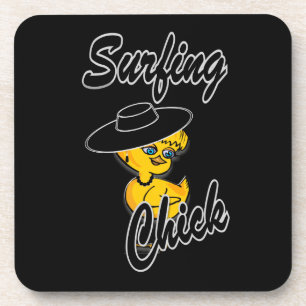 Surfchick #4 getränkeuntersetzer