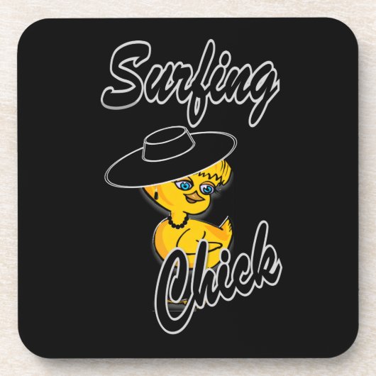 Surfchick #4 getränkeuntersetzer (Vorderseite)