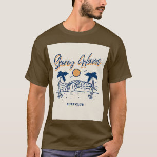 Surfclub mit Shorey-Wellen T-Shirt