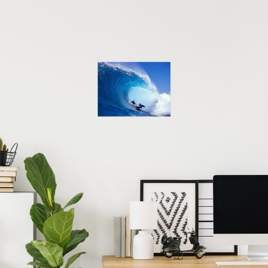 Surfdelfine Poster (Heimbüro)