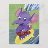 SurfElefant Postkarte (Vorderseite)
