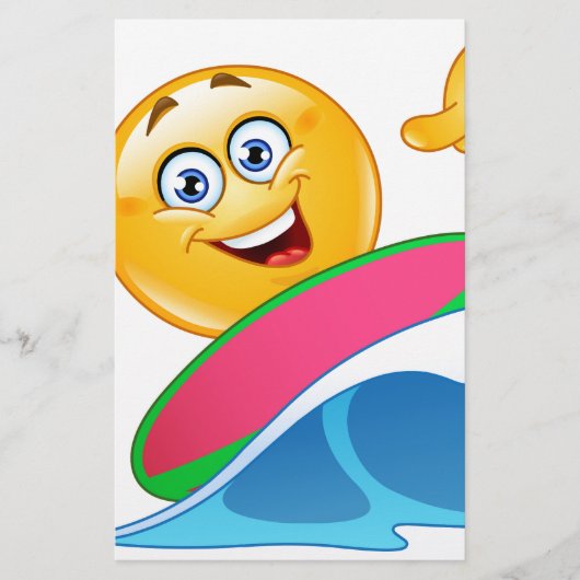 Surfemoji Briefpapier (Vorderseite)