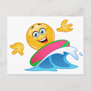 Surfemoji Postkarte