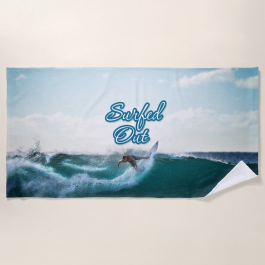 Surfen 11 Strandtuch (Vorderseite)