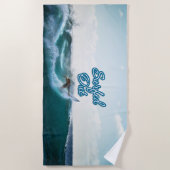Surfen 11 Strandtuch (Vorderseite)