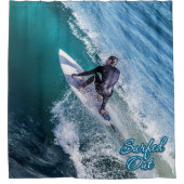 Surfen 12 duschvorhang (Vorderseite)