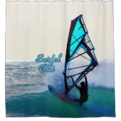 Surfen 15 duschvorhang (Vorderseite)