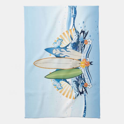 Surfen 2 Küchentücher (Vertikal)