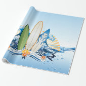 Surfen 2 Wrapping Paper Geschenkpapier (Ungerollt)