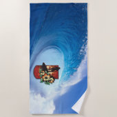 Surfen 3 Strandtuch (Vorderseite)