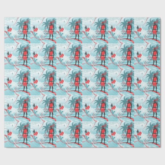 Surfen 4 Wrapping Paper Geschenkpapier (Flach)