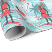Surfen 4 Wrapping Paper Geschenkpapier (Rolleneckpunkt)