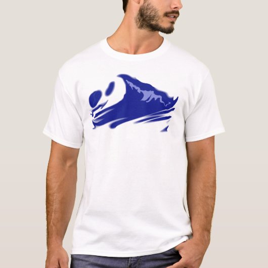 Surfen - abstrakt T-Shirt (Vorderseite)