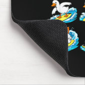 Surfen alberner Gans-Surfer Strand Hawaii-Welle Mousepad (Ecke)