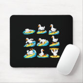 Surfen alberner Gans-Surfer Strand Hawaii-Welle Mousepad (Mit Mouse)