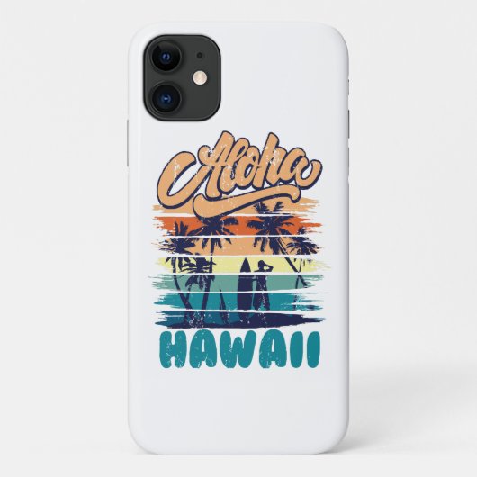 Surfen - Aloha Hawaii Case-Mate iPhone Hülle (Rückseite)