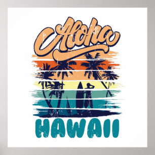 Surfen - Aloha Hawaii Poster