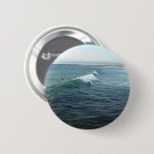 Surfen am Ozean-Strand Button (Vorne & Hinten)