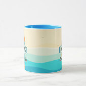 Surfen am Strand Tasse (Zentrum)