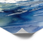 Surfen an der Nordküste Oahu Hawaii Art Print Poster (Ecke)