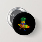 Surfen Ananas Shirt Männer Kinder Sommerurlaub S Button (Vorne & Hinten)