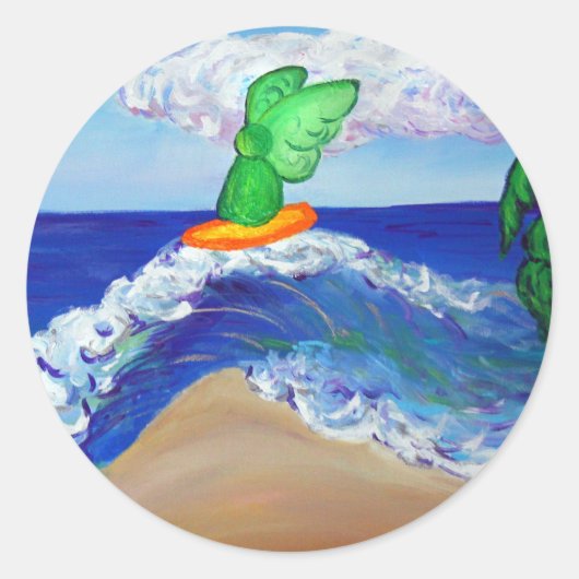 Surfen Angel Raphael Art Custom Stickers (Vorderseite)