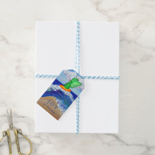 Surfen Angel Raphael Holiday Custom Gift Tags Geschenkanhänger