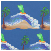 Surfen Archangel Raphael Kunstwerk Stoff (Nahaufnahme)
