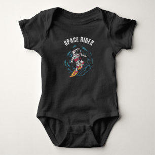 Surfen Astronaut Space Rider Surfer Baby Strampler