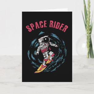 Surfen Astronaut Space Rider Surfer Karte