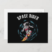 Surfen Astronaut Space Rider Surfer Postkarte (Vorne/Hinten)