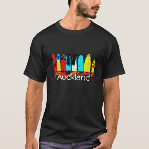 Surfen Auckland Neuseeland Männer Frauen Kinder T-Shirt