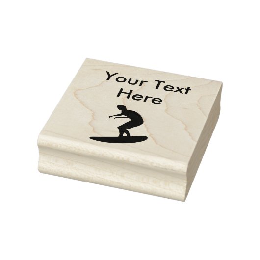 Surfen auf Briefmarke aus Surfbrett Gummistempel (Stempel)
