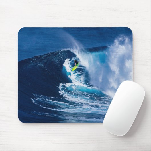 Surfen auf der grünen Surfboard Mousepad (Mit Mouse)