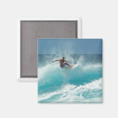 Surfen auf einem großen Wellenmagnet Magnet (Vorderseite/Rückseite)