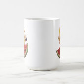 Surfen auf einer Wassermelone Kaffeetasse (Mittel)