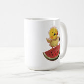 Surfen auf einer Wassermelone Kaffeetasse (VorderseiteRechts)