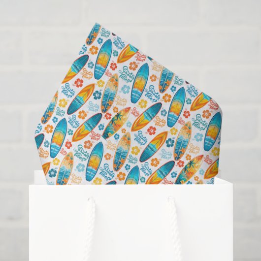 Surfen auf Seidenpapier (Geschenk Tasche)