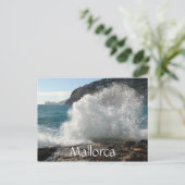 Surfen auf Steinen, Mallorca, Spanien Postkarte (Stehend Vorderseite)