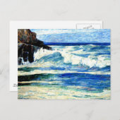 Surfen auf Steinen Postkarte (Vorne/Hinten)