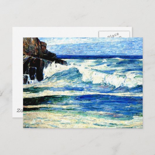 Surfen auf Steinen Postkarte (Vorne/Hinten)