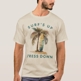 Surfen auf Stress Down Wakesurfing T-Shirt