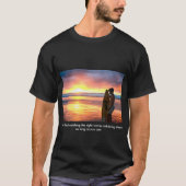 Surfen auf Sunrise Beach mit Slogan T Shirt (Vorderseite)
