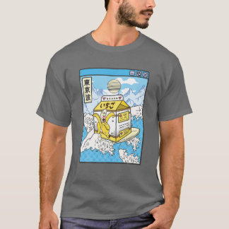 Surfen Bananenmilch in Japan Waves Anime Kawaii Va T-Shirt